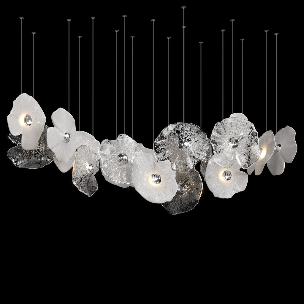 Frosted Blossom Cluster Chandelier