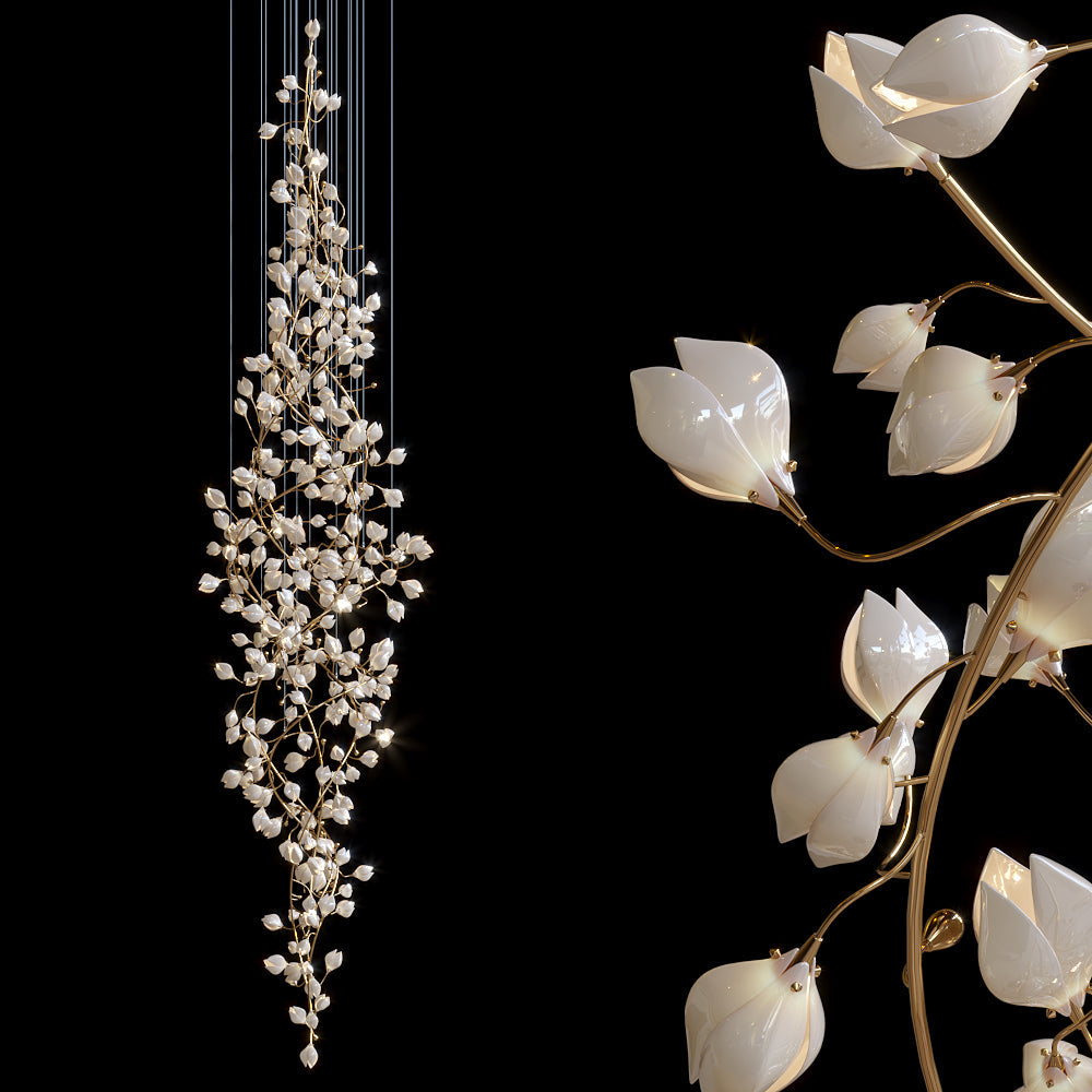 Linear Spark Vine Chandelier