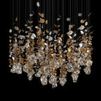 Crystal Leaf Scatter Chandelier