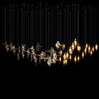 Clear Manta Cluster Chandelier