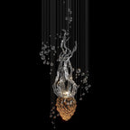 Green Sea Reed Chandelier