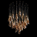 Crystal Petal Drop Chandelier