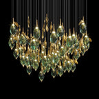 Aqua Seed Pod Chandelier