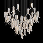 White Pepper Cascade Chandelier
