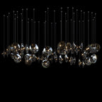 Smoke Glass Disc Cluster Chandelier