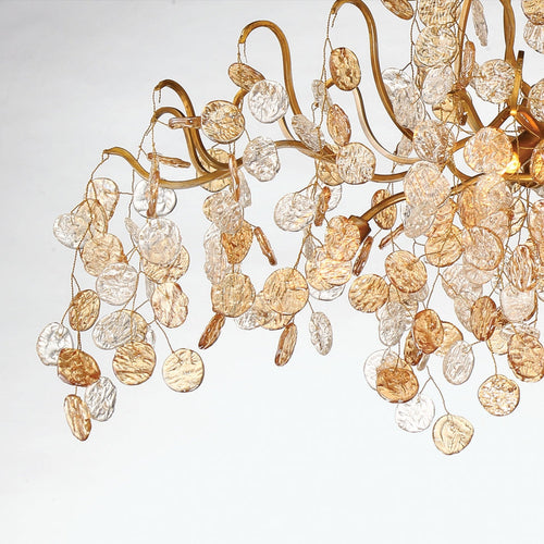 Lignia Crystal Branch Gold Artistic Flush Mount 27'' by Bling Lighting Studio