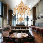 Lignia Crystal Branch Gold Artistic 33" Chandelier by Bling Lighting Studio