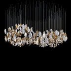 White Crescent Cascade Chandelier