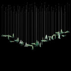 Green Prism Kite Chandelier