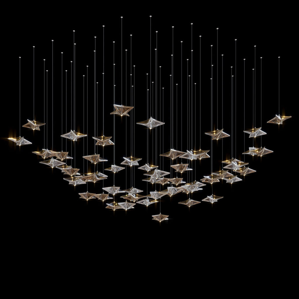Crystal Arrow Rain Chandelier
