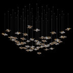 Crystal Arrow Rain Chandelier