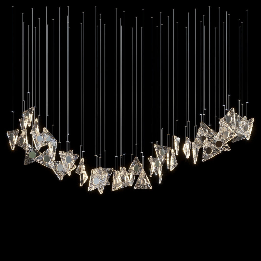 Crystal Bow Cluster Chandelier