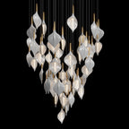 Gold Petal Cluster Chandelier