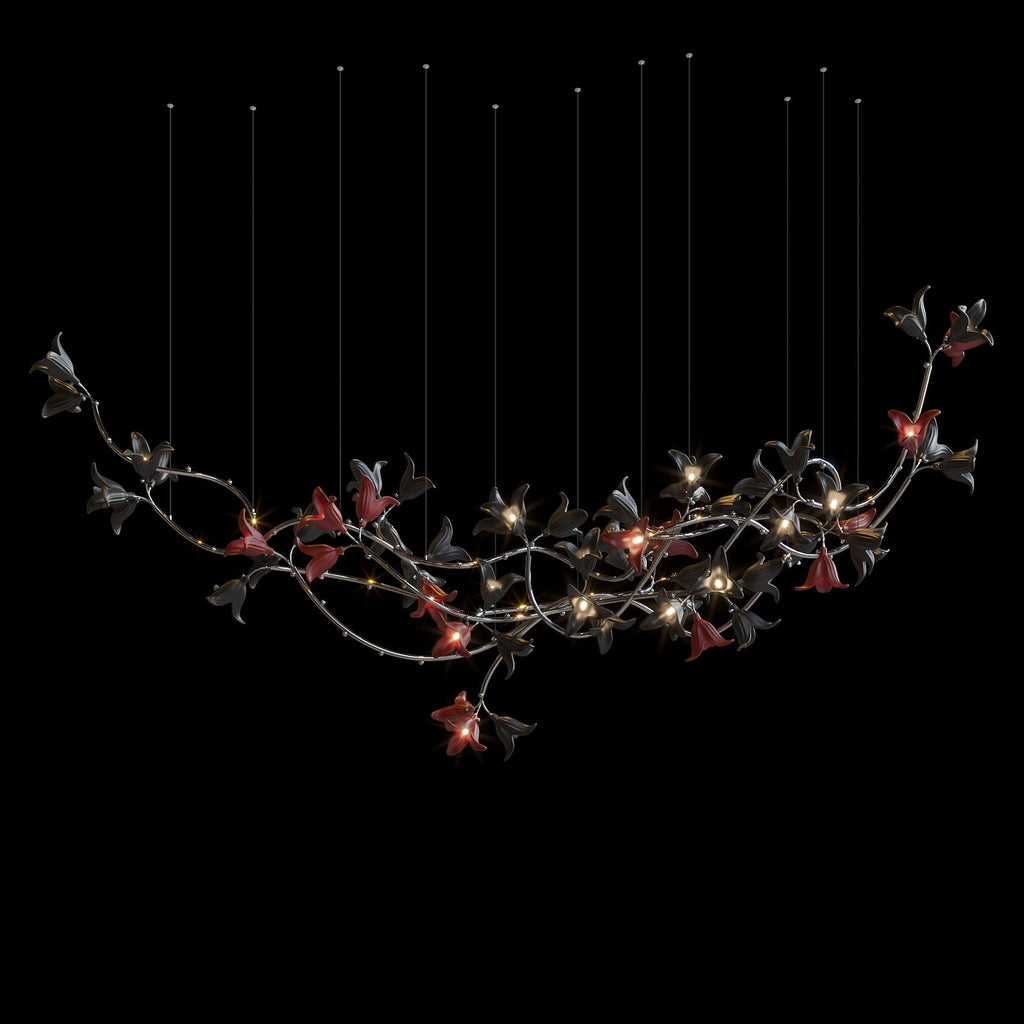 Violet Bell Vine Chandelier