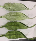 Pink Silver Leaf Vine Chandelier