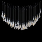 White Petal Drop Chandelier