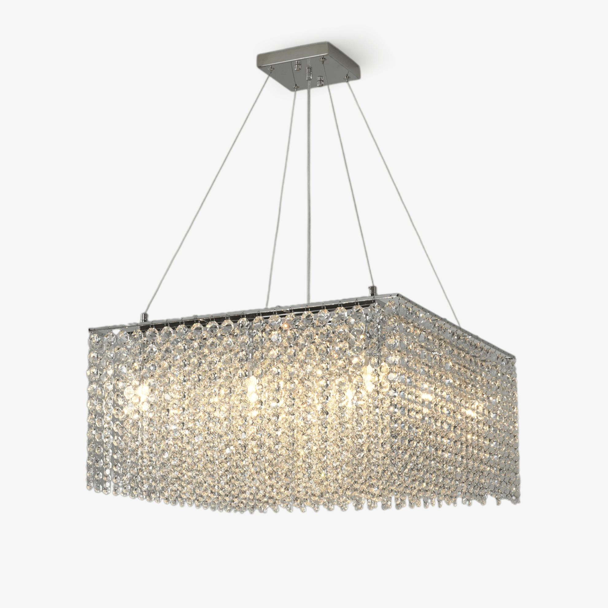 Crystal Frame Chandelier Crystal lighting by Bling Lighting Studio