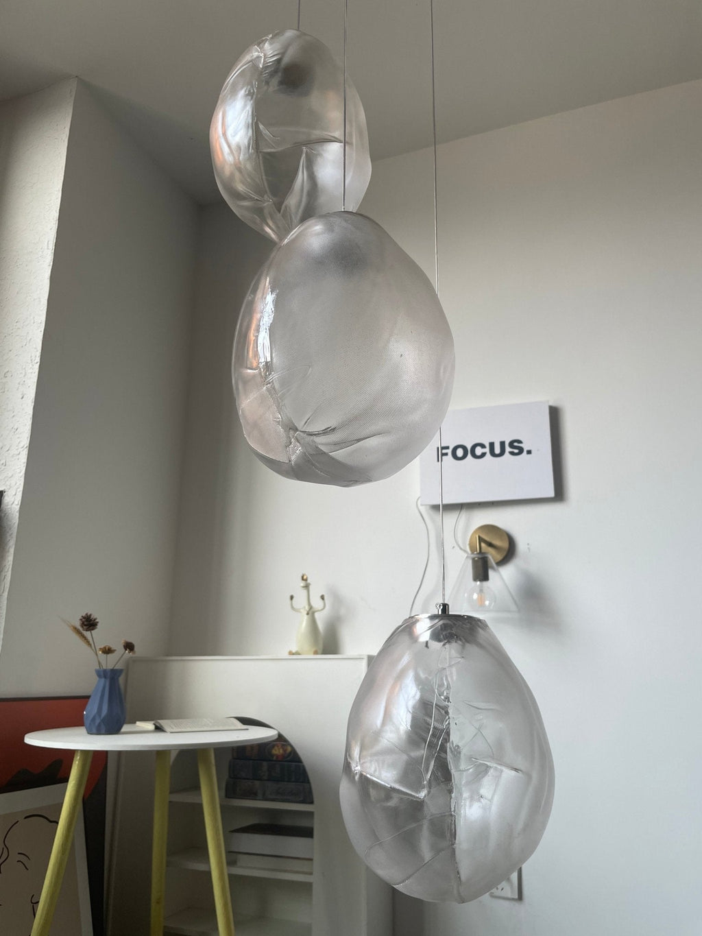 Liquid Glass Stone Pendant Light