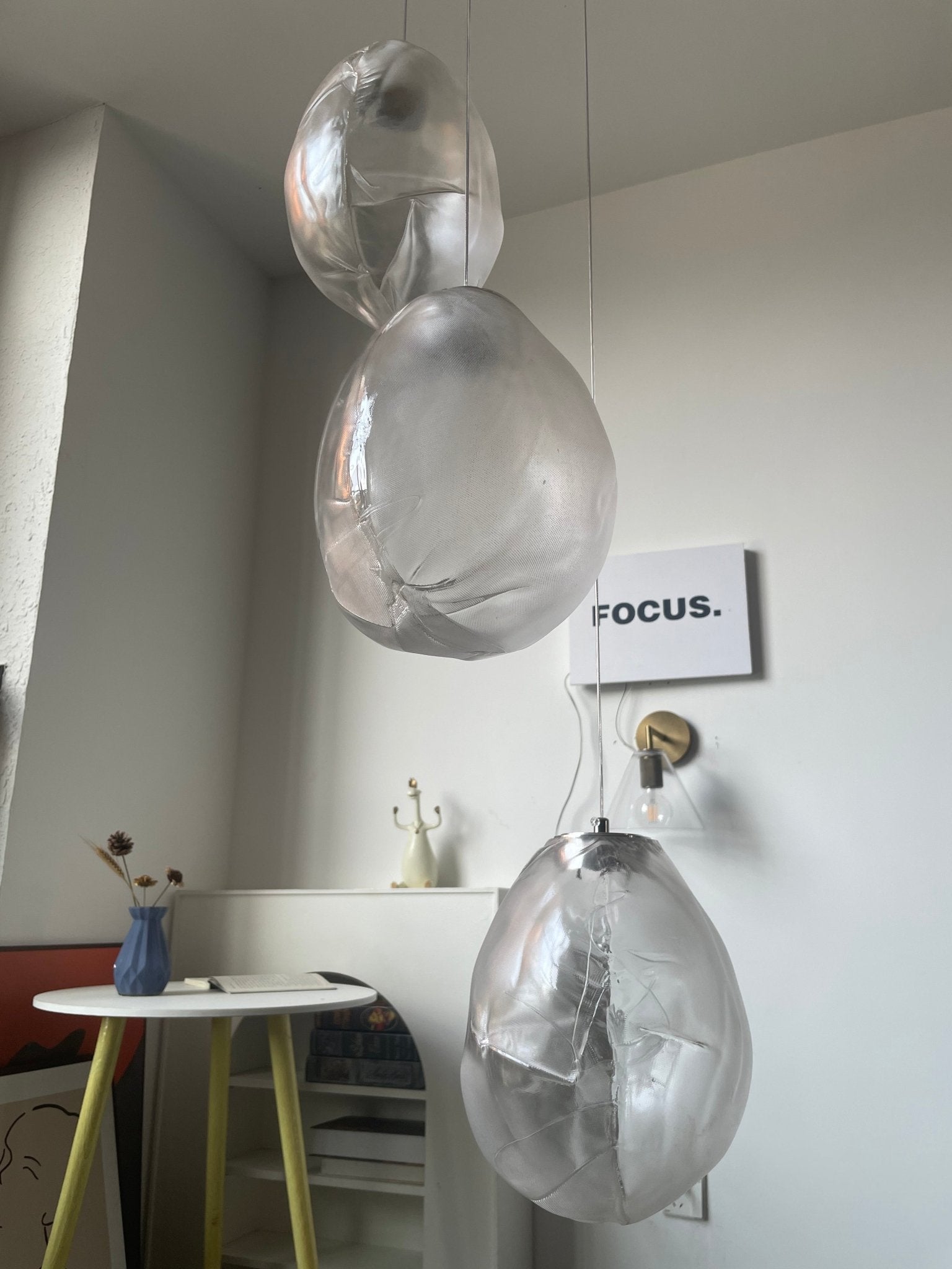 Liquid Glass Stone Pendant Light