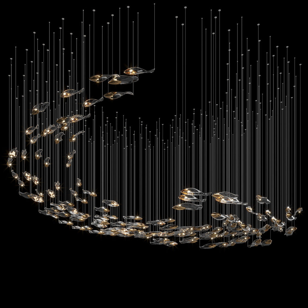 Smoke Glass Current Chandelier