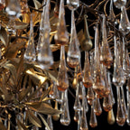 Olive Leaf Rain Chandelier