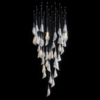 White Petal Drop Chandelier