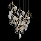 White Calla Cascade Chandelier