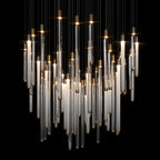 Linear Tube Rain Chandelier