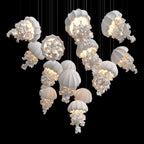 Mauve Jellyfish Cascade Chandelier