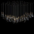 White Petal Drop Chandelier