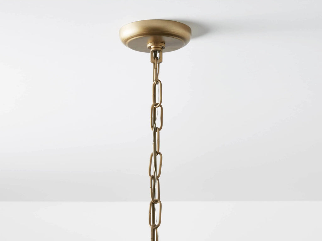 Leyland 6 Light Chandelier material and finish detail