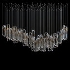 Glass Loop Waterfall Chandelier