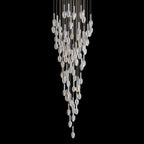 White Seed Pod Garland Chandelier