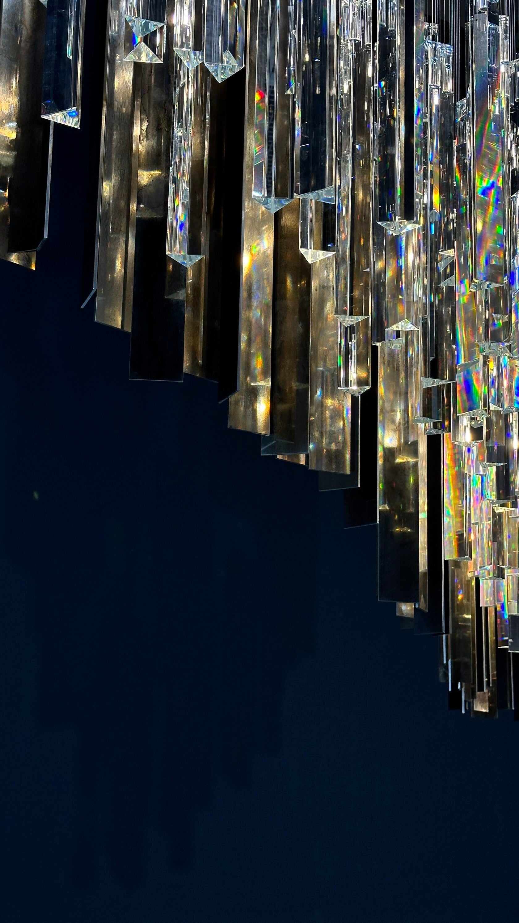 Crystal Ribbon Waterfall Chandelier