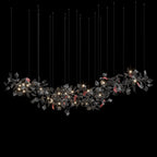 White Leaf Branch Chandelier