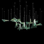 Green Prism Kite Chandelier