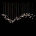 Glass Swallow Flight Chandelier