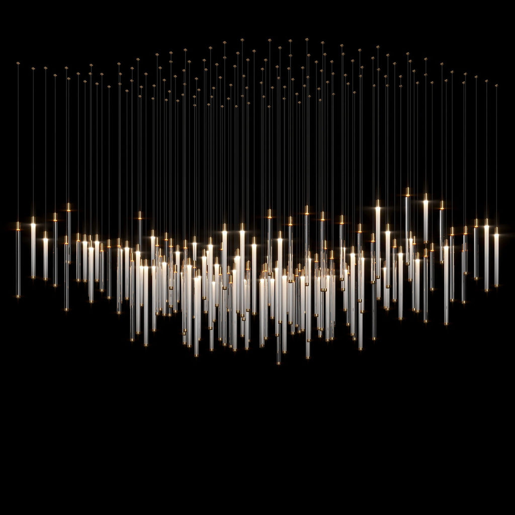 Linear Tube Rain Chandelier