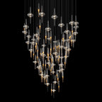 Crystal Icicle Saucer Chandelier
