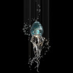 Aqua Jellyfish Chandelier