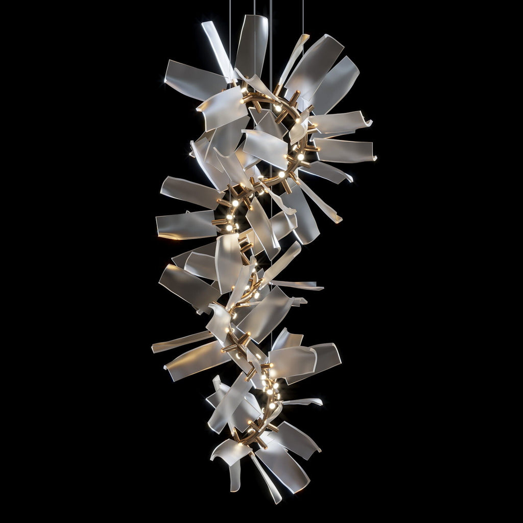 White Porcelain Shard Chandelier