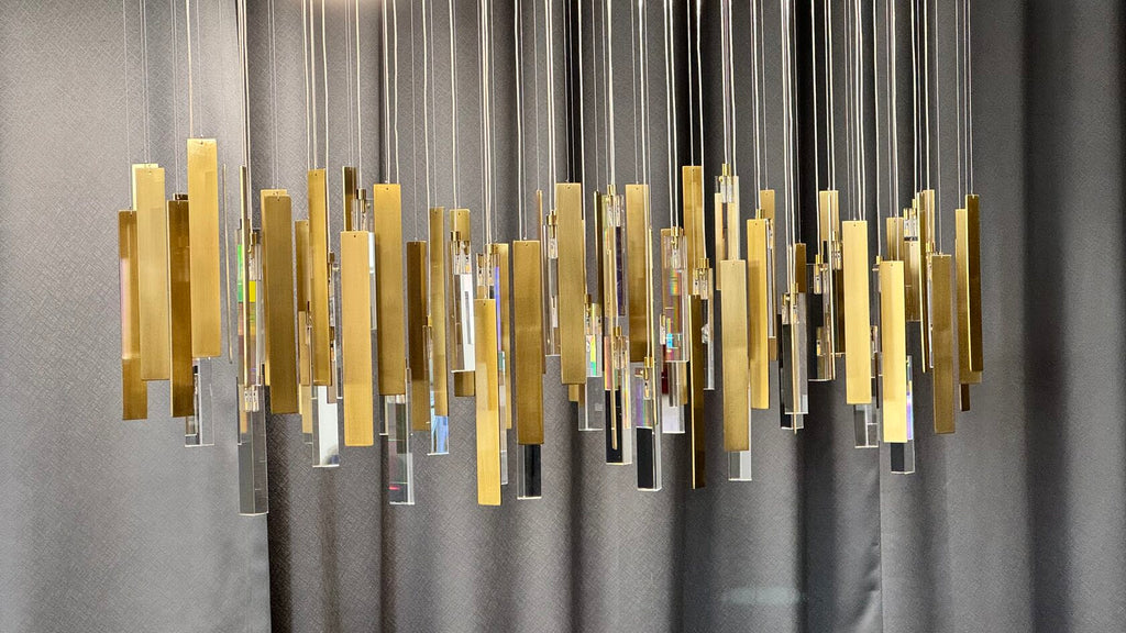 Crystal Ribbon Waterfall Chandelier