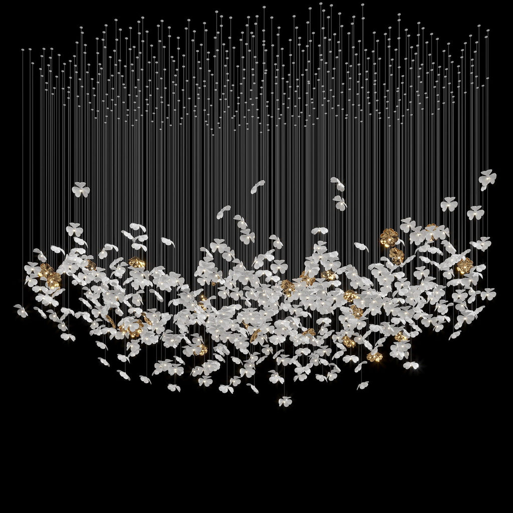 White Butterfly Cloud Chandelier
