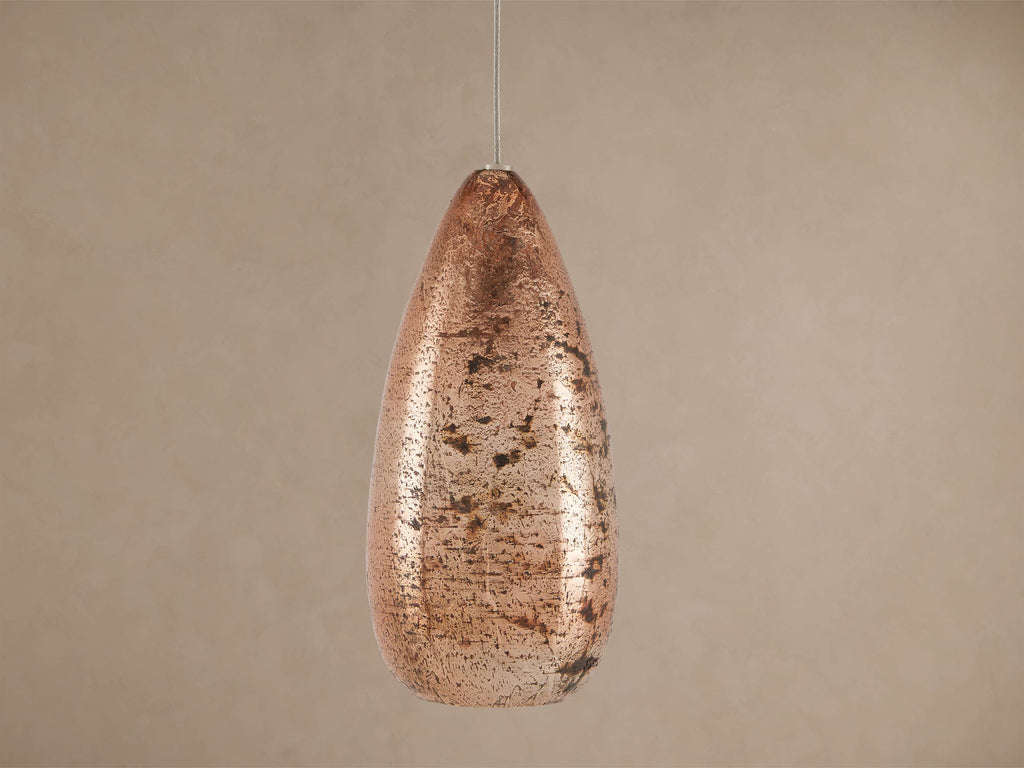 Edda Cascade Teardrop Mercury Glass Pendant