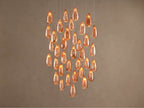 Edda Cascade Teardrop Mercury Glass Round Chandelier 23'' 35''D