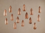 Edda Cascade Teardrop Mercury Glass Linear Chandelier 48'' 54''L