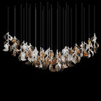 White Calla Cascade Chandelier