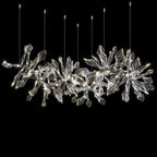 White Calla Orbit Chandelier