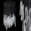 Linear Tube Cluster Chandelier