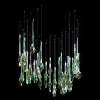 Crystal Drop Rain Chandelier
